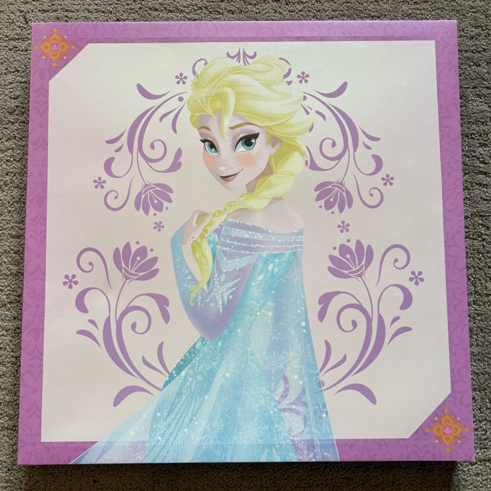 Artissimo Frozen Elsa Purple and Blue Wall Art